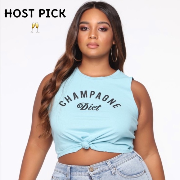 Champagne Diet 🥂 Tank Top - Picture 2 of 4